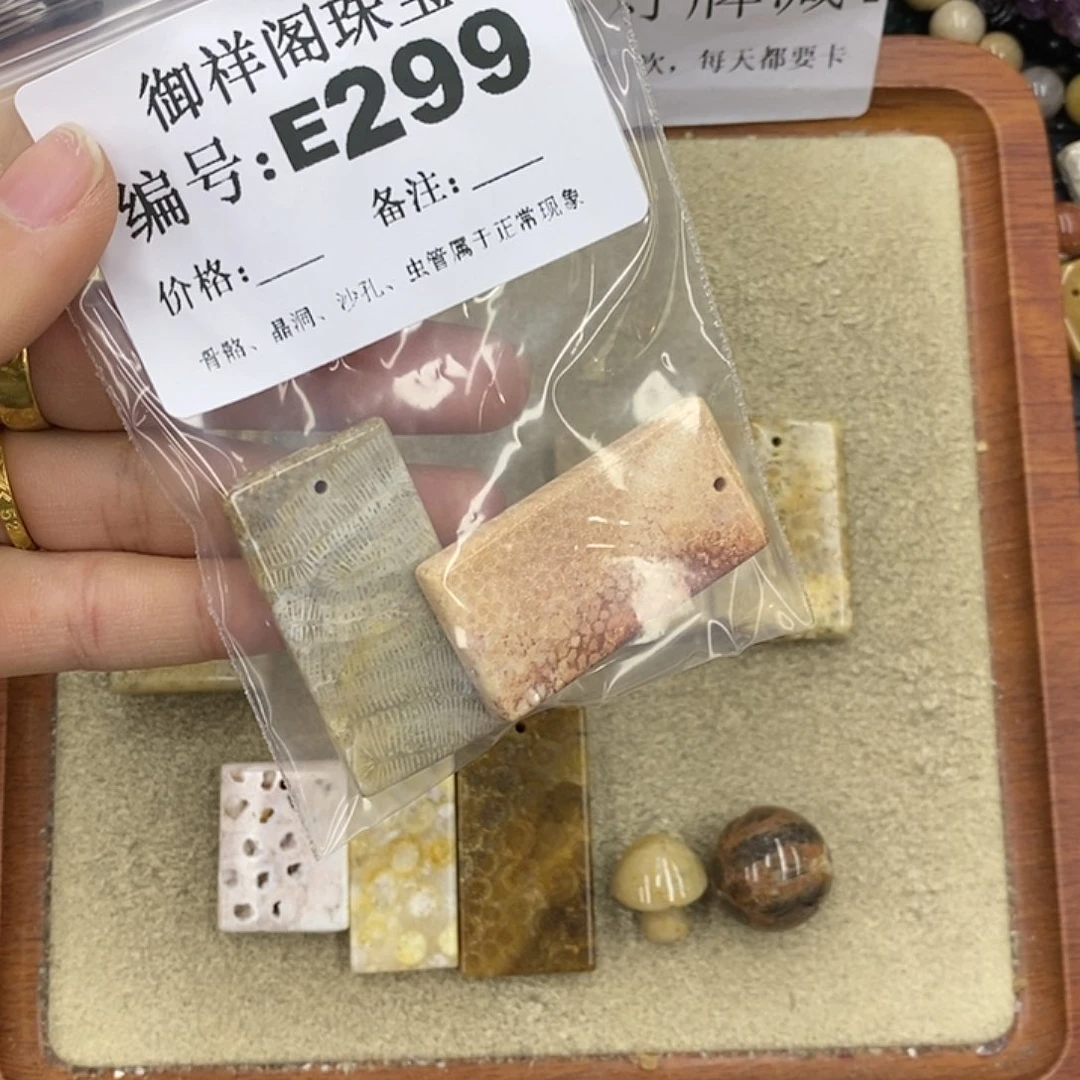 硅化珊瑚（珊瑚玉）颈饰未镶嵌妮****】