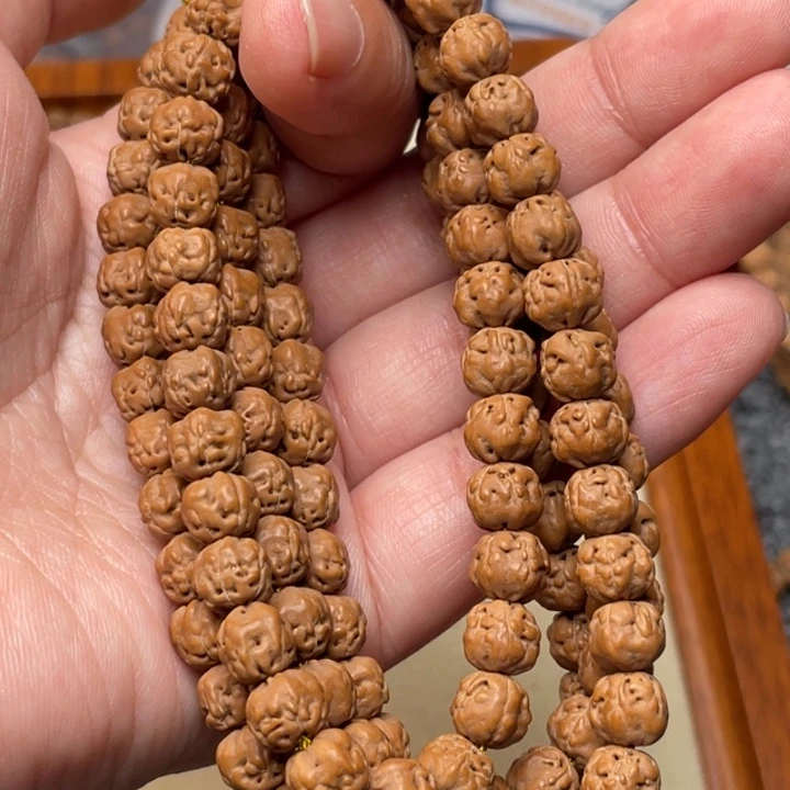 金刚菩提手串铁*丶定制佛手108尺寸7.2