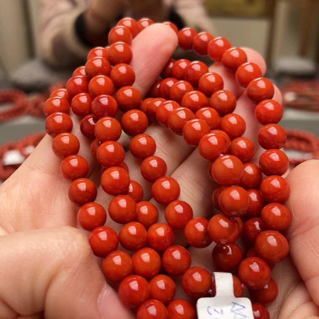 南红玛瑙手链未镶嵌是****?