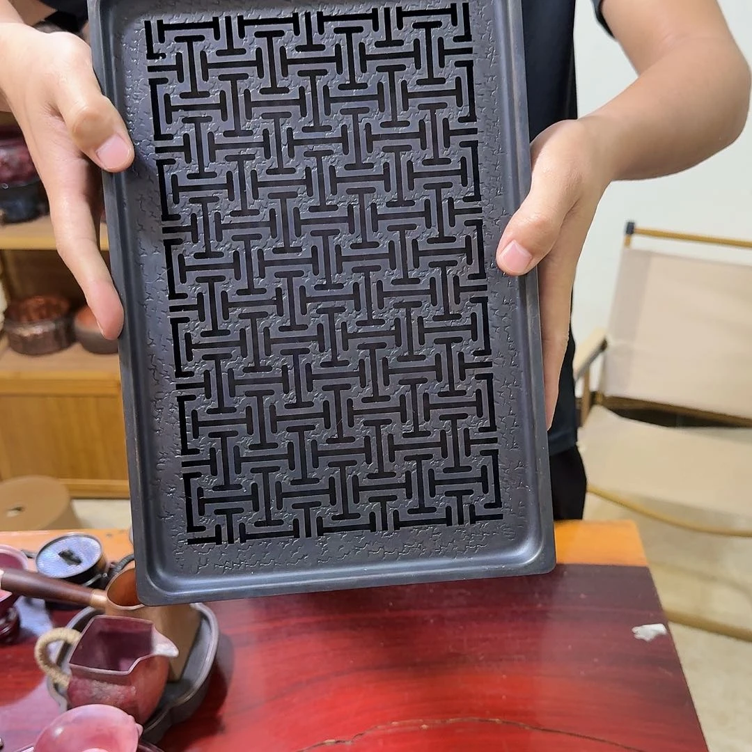 紫铜烤色摆件手工