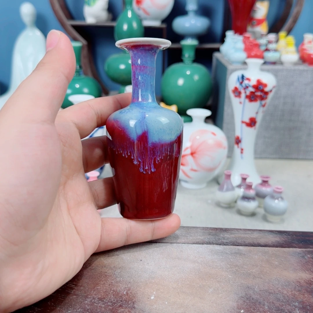 陶瓷手工小花器摆件