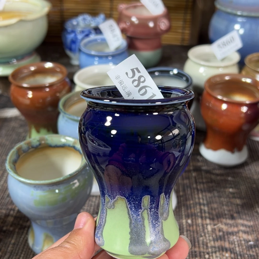 红陶景德镇手工花盆