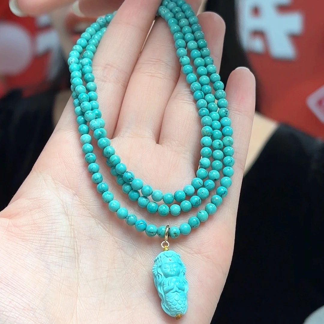 绿松石未镶嵌颈饰