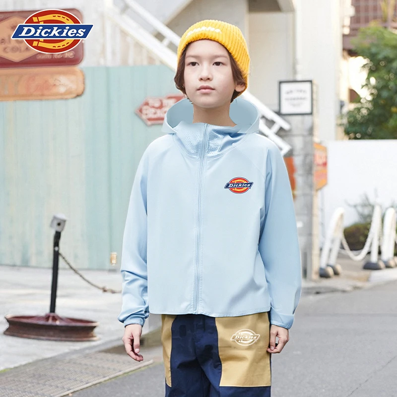Dickies儿童春夏季宽松防紫外线薄款防晒服户外轻薄皮肤衣中大童
