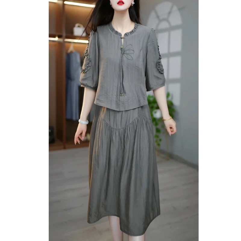 连衣裙2025新款女夏季今年流行十三行爆款气质减龄妈妈轻奢高级感