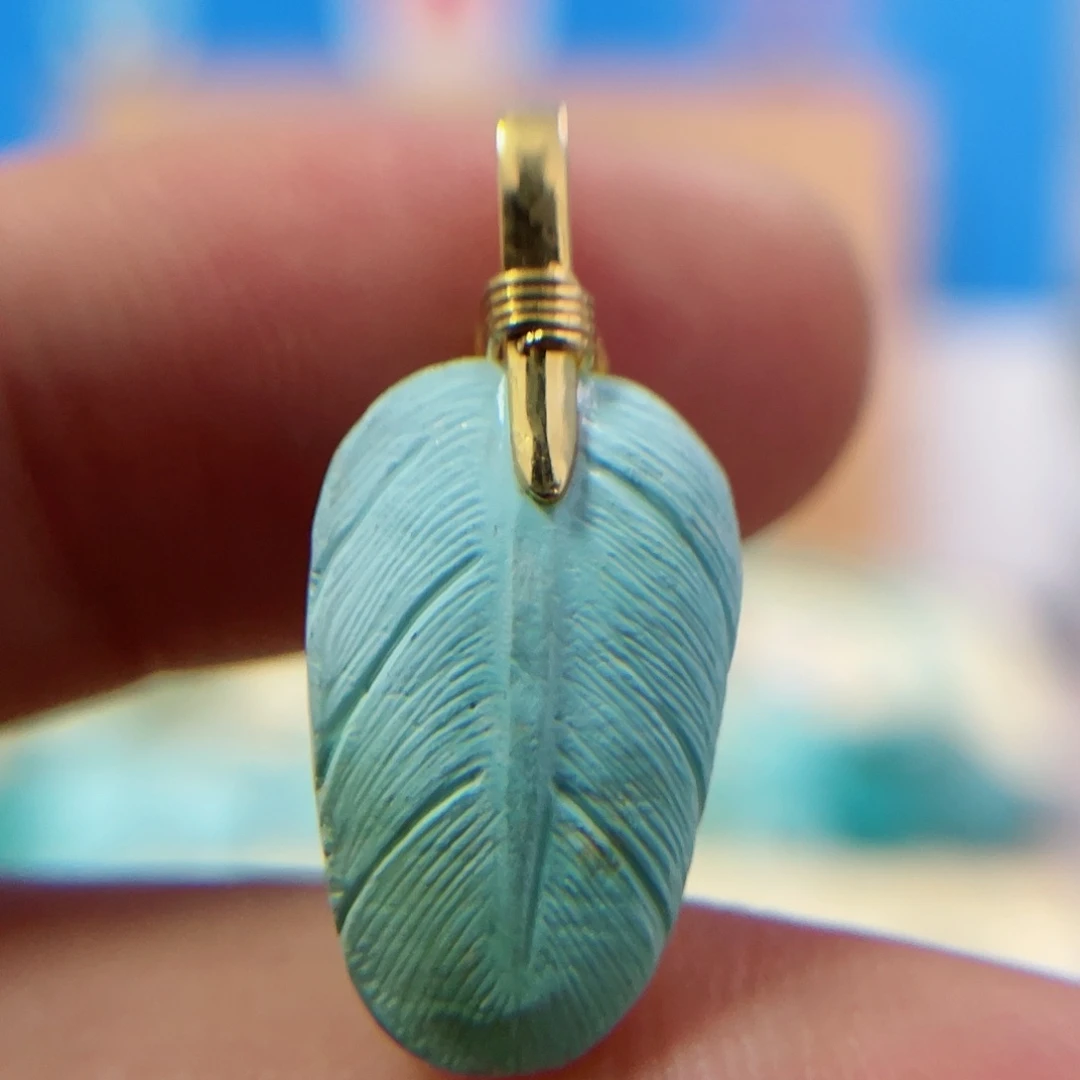 绿松石配饰18K金镶嵌