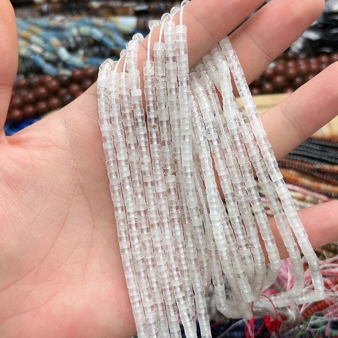 玛瑙/玉髓未镶嵌珠宝半成品2×4白水直切一条