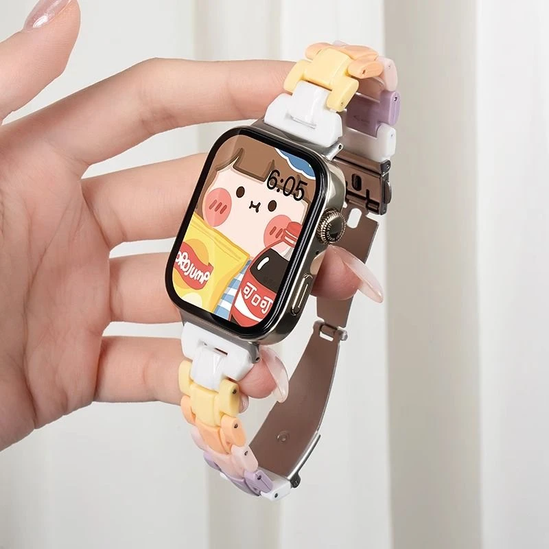 适用红米Watch5/watch4腕带小米手环9Pro/8pro树脂新款小蛮腰表带