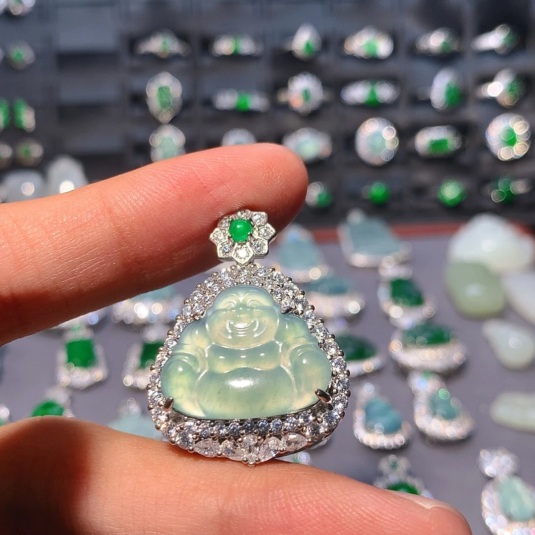 翡翠未镶嵌吊坠(不含链)