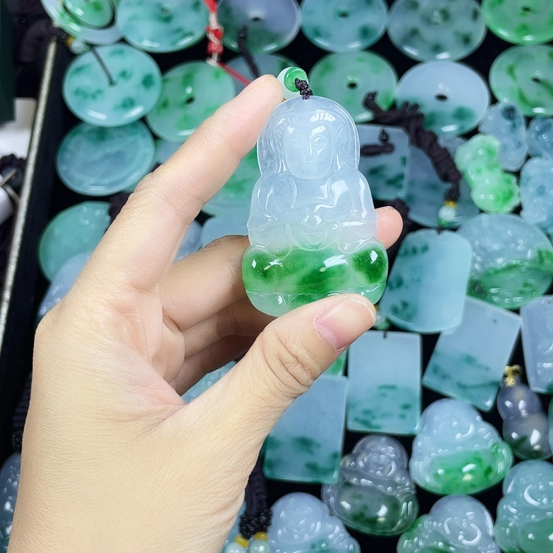 翡翠未镶嵌颈饰吊坠