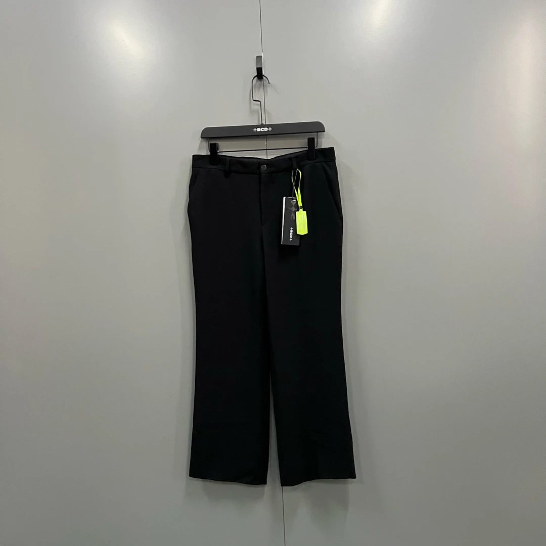 95新 MIU MIU/缪缪 c216 黑色阔腿长裤 42码/ jc603784