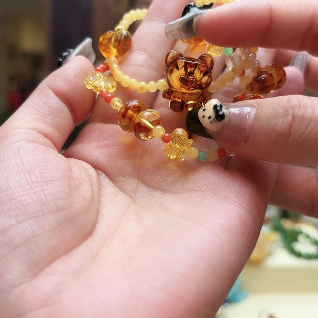 琥珀手链未镶嵌琥珀