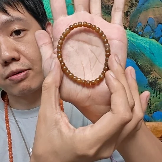 手链未镶嵌和田玉（糖玉）健***乐