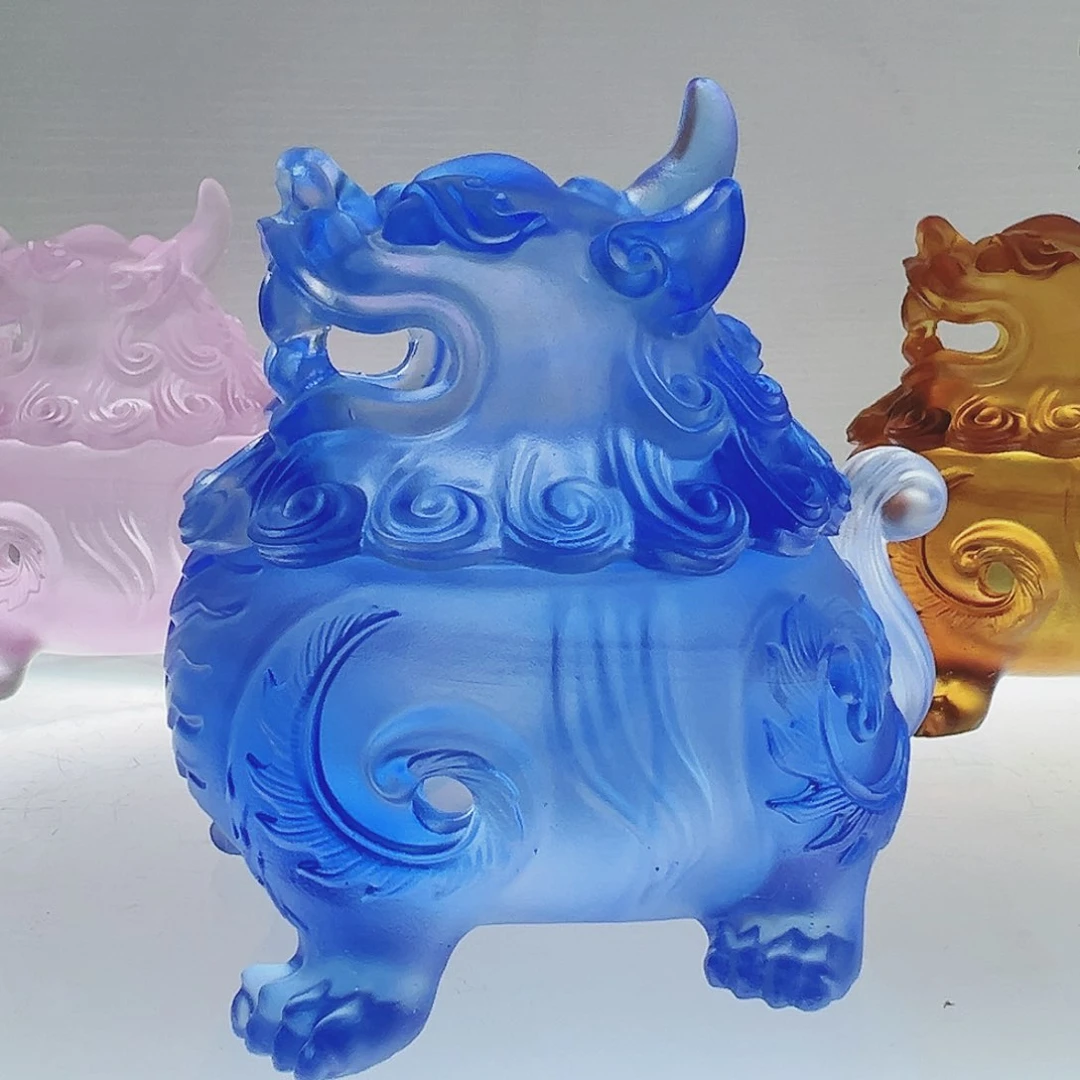 【闪购商品】手工艺品琉璃狻猊香炉中号