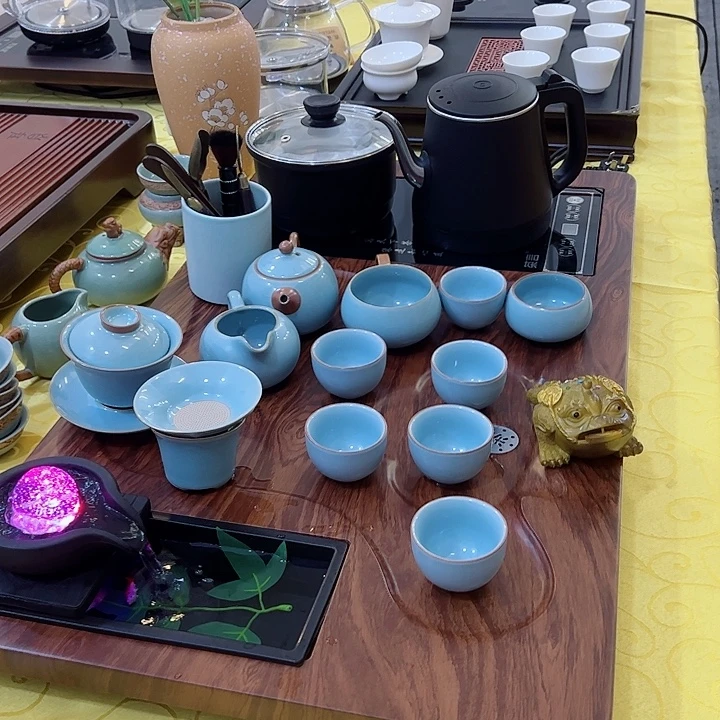直播间福利茶盘实木