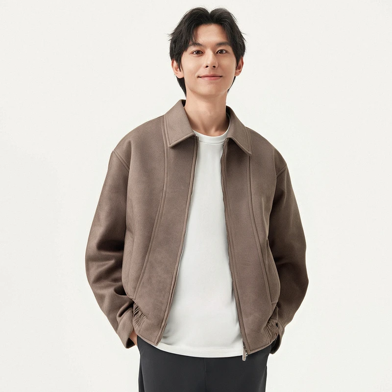 gxgjeans多色仿麂皮美式夹克外套男25春#J25D211032