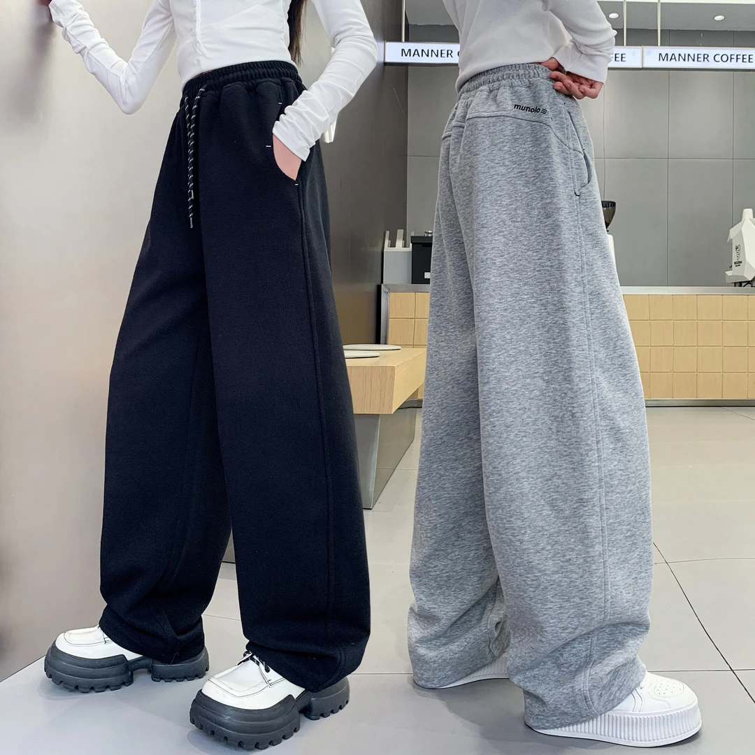 女童裤子秋装儿童宽松运动长裤2025新款中大童春秋季休闲卫裤学生