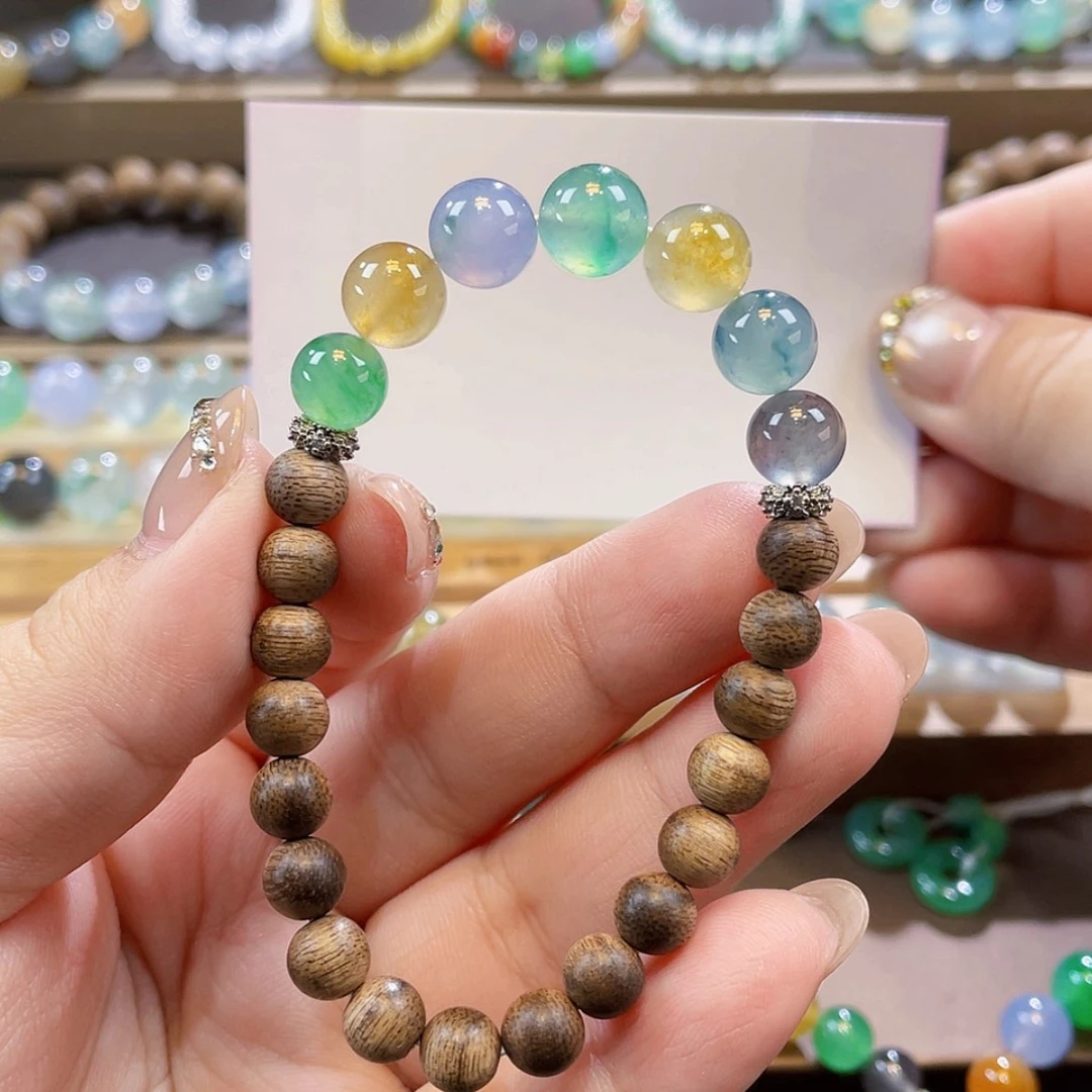 【闪购商品】未镶嵌手链翡翠冰浓彩多宝