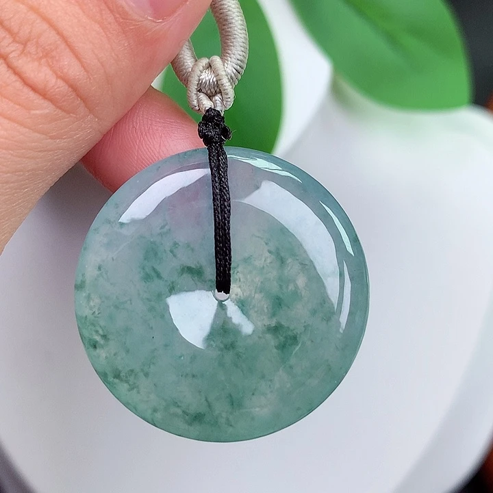 颈饰未镶嵌翡翠平安扣 31.2x6.2mm