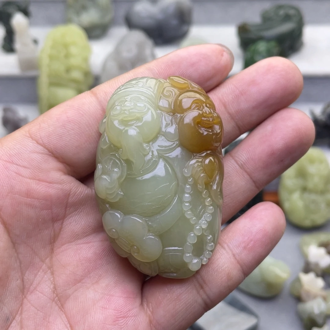 舰***8和田玉未镶嵌颈饰