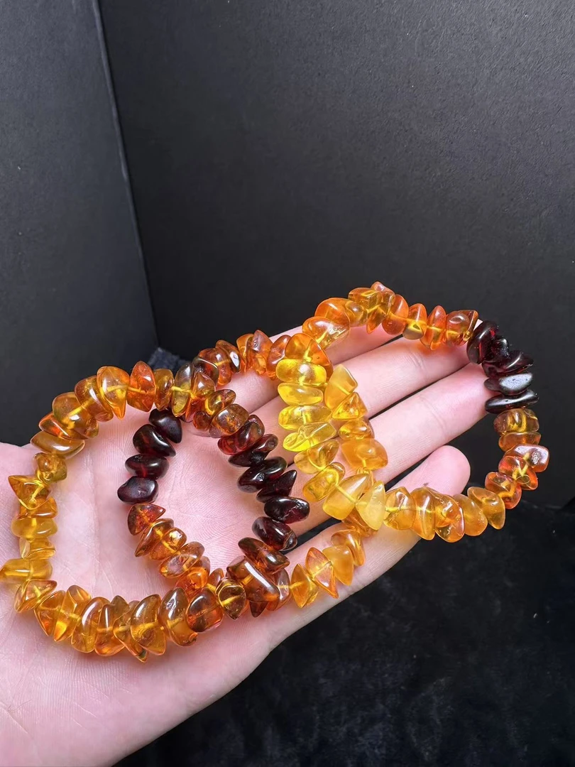 M2654【福嘟嘟珠宝】琥珀金翳琥珀手串-送礼佳品-多样性只发一件