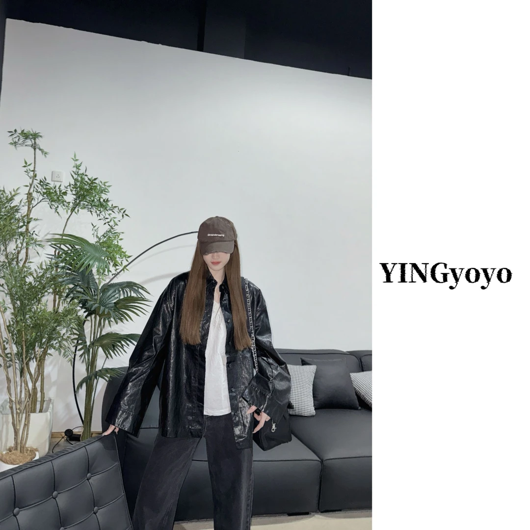 【YINGYOYO】影哥「时代周刊」气质时尚休闲黑色夹克款上衣