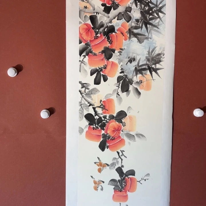 国画听兰老师花鸟