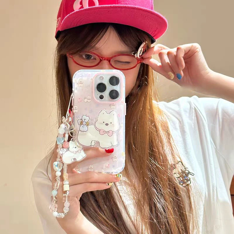 满屏西高地适用于苹果15/16PRO壳华为小米VIVO/IQOO/OPPO一加女壳