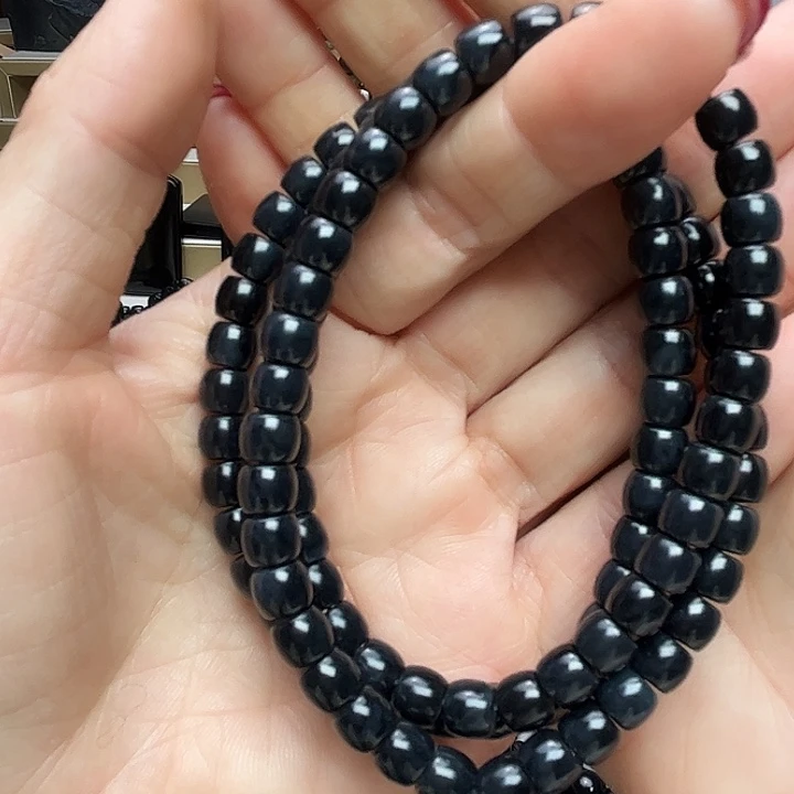 和田玉（墨玉）未镶嵌手链卡7直切福利