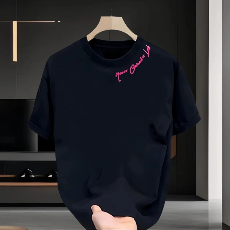 仓石一树男士t恤重磅宽松纯棉短袖夏季新款百搭上衣轻奢痞帅男装