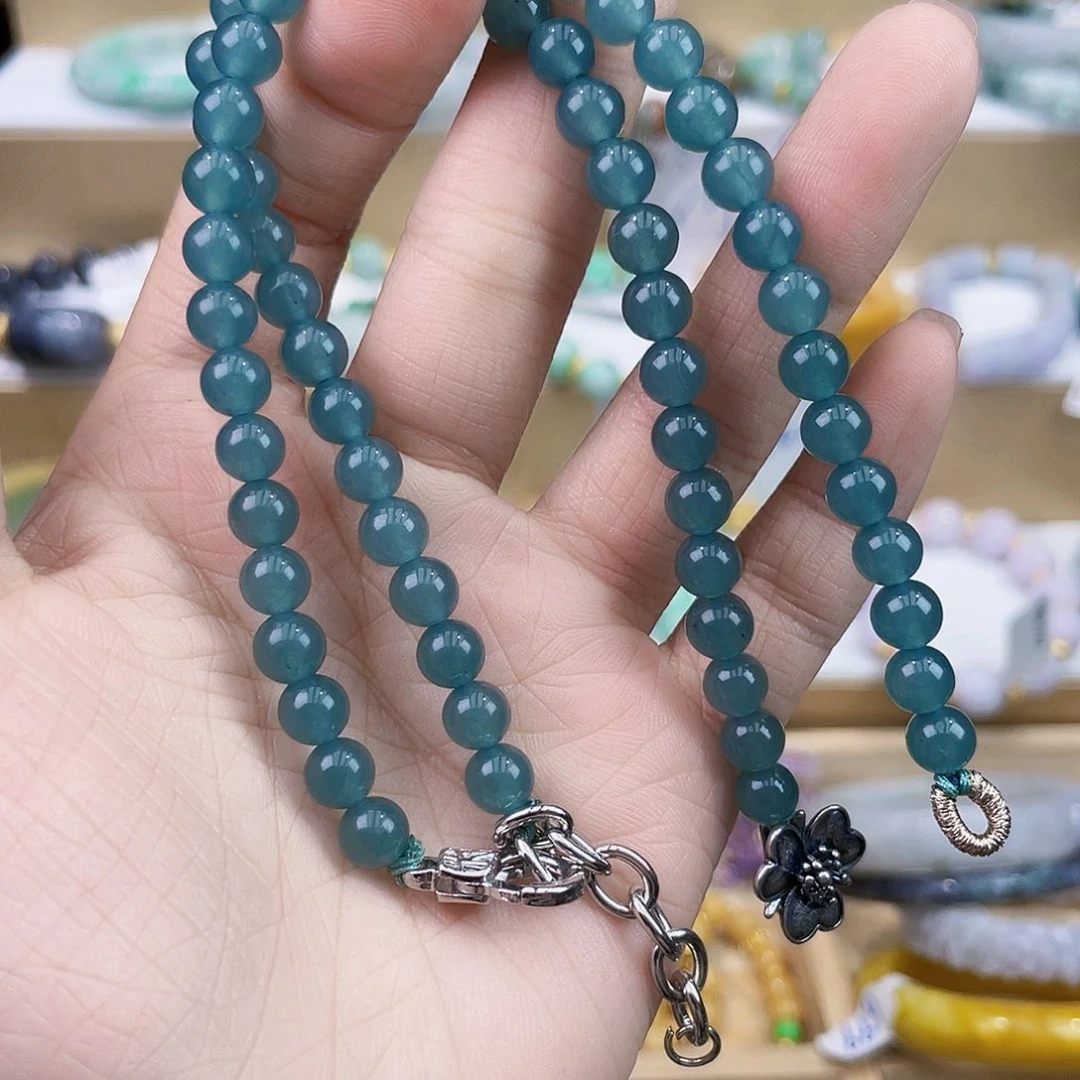 翡翠未镶嵌手链吊坠