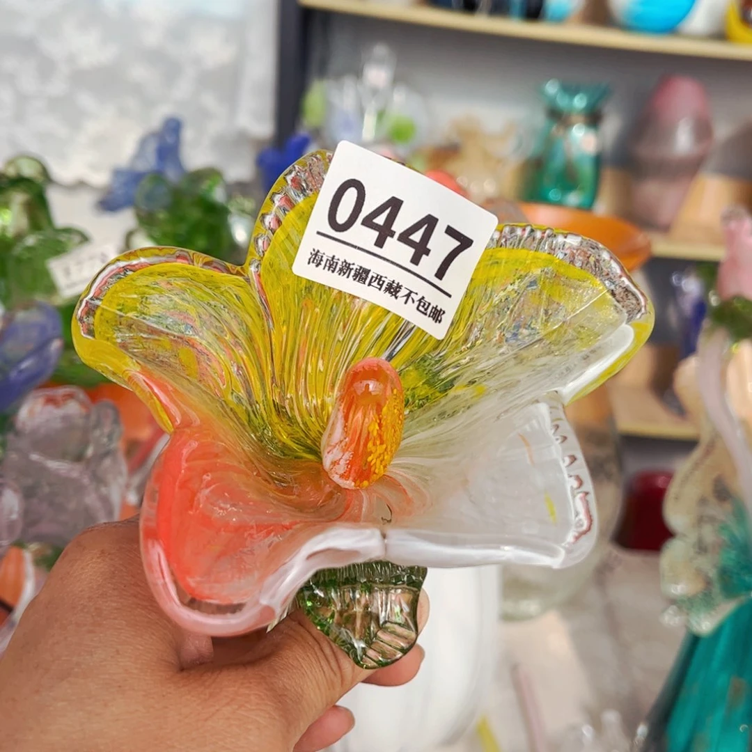 琉璃?**?花0447长40 花瓶摆件