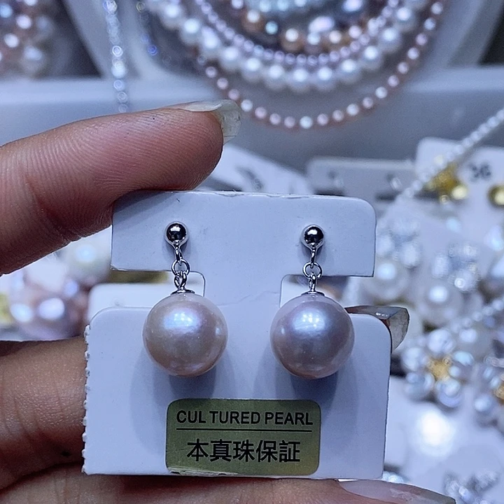 未镶嵌淡水珍珠耳钉