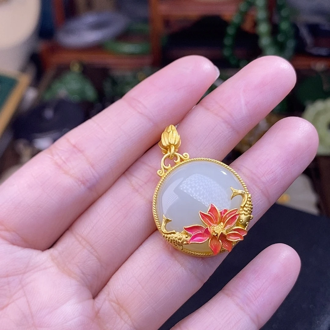 和田玉多样性发一 925.银吊坠清货价未镶嵌