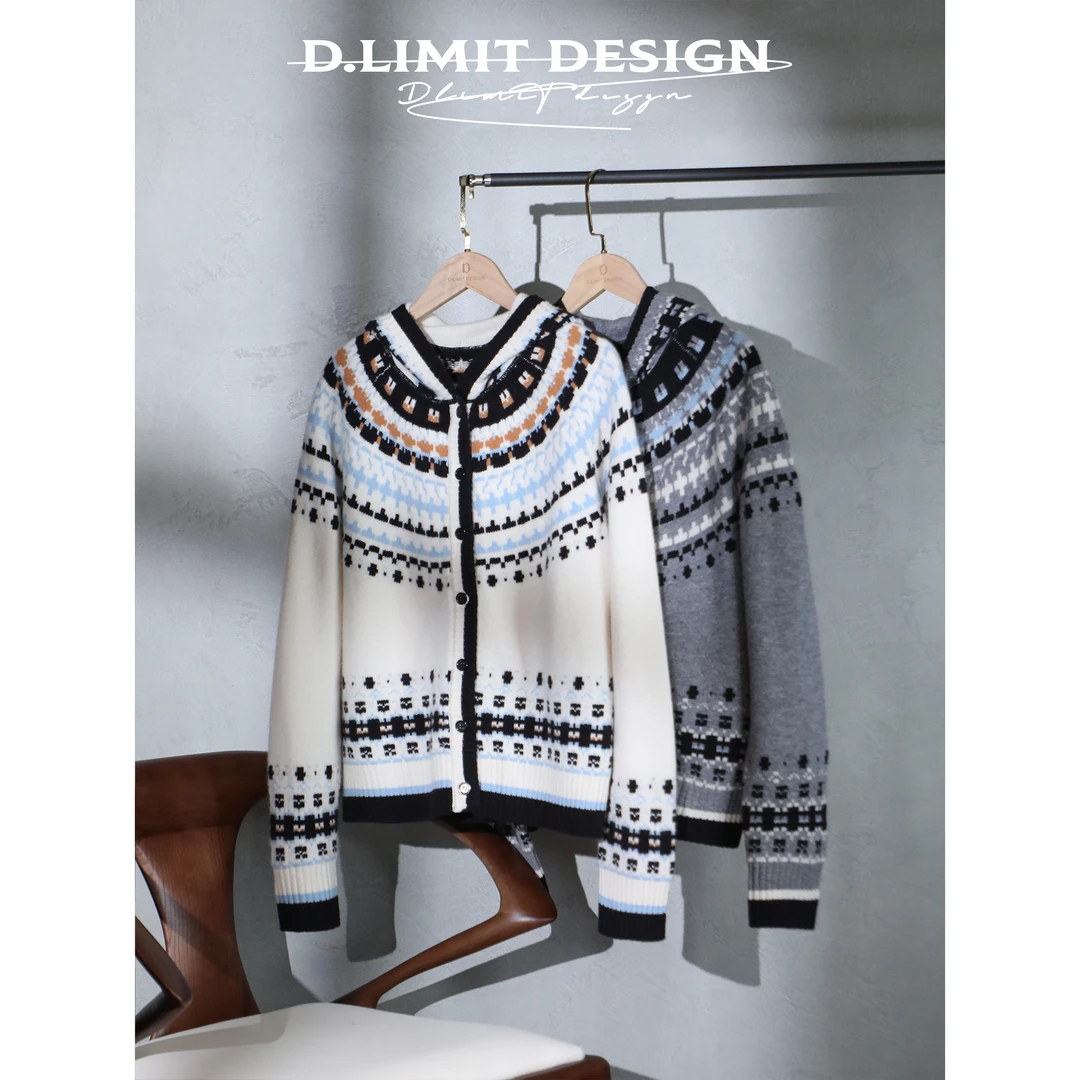 【D.Limit design】100羊毛费尔岛时尚套装DLYJ536