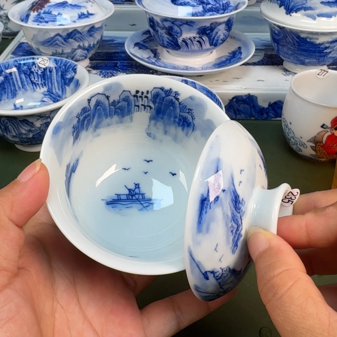 景德镇纯手绘茶具圆圆235