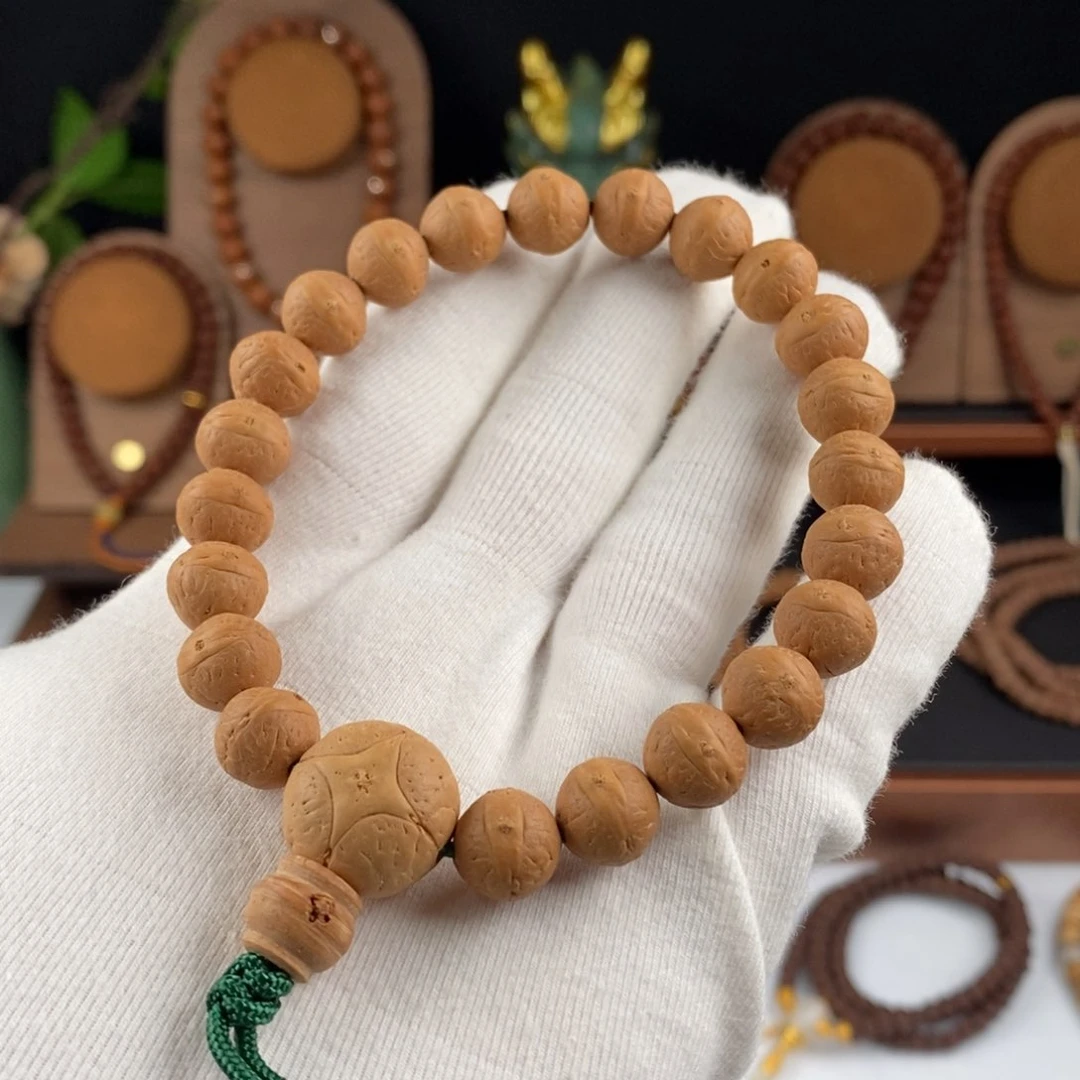 凤眼菩提手串实心籽卡10.6-10.8尺寸