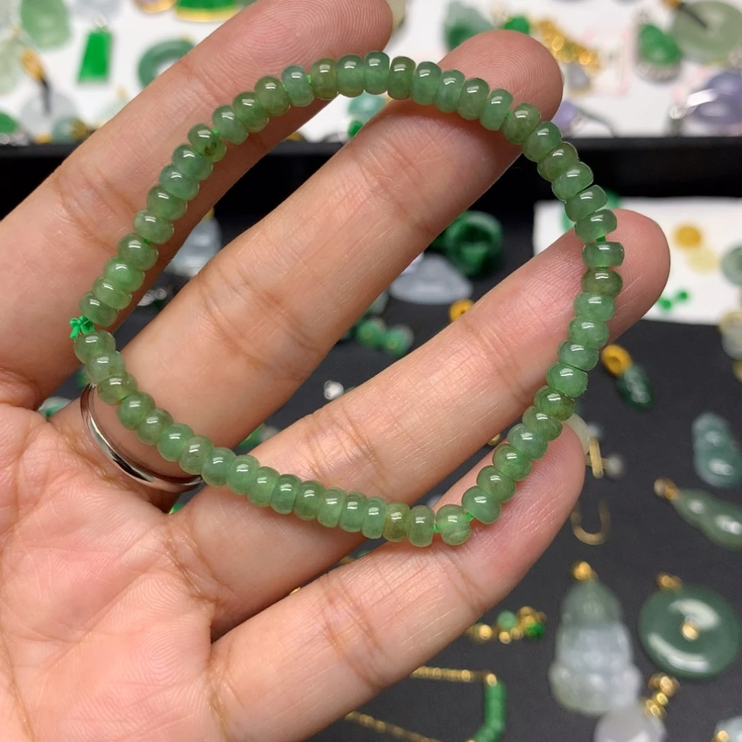 未镶嵌手串翡翠有纹裂