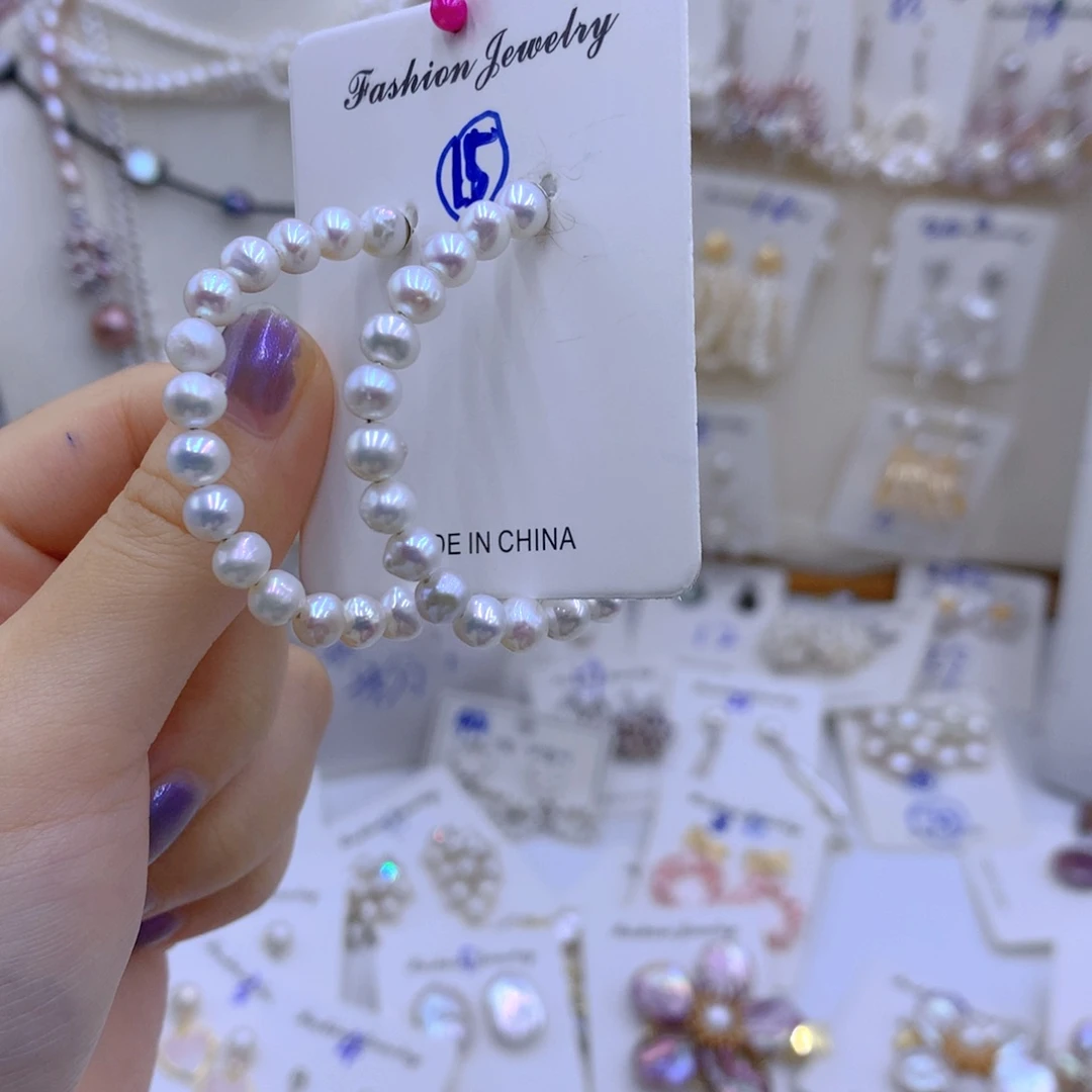 淡水珍珠颈饰银S925镶嵌