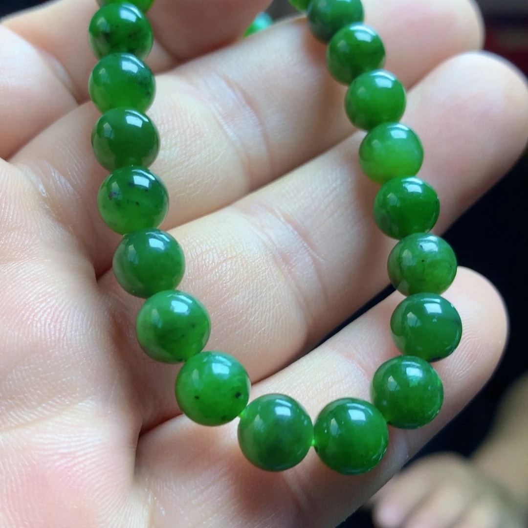 和田玉（碧玉）未镶嵌手链