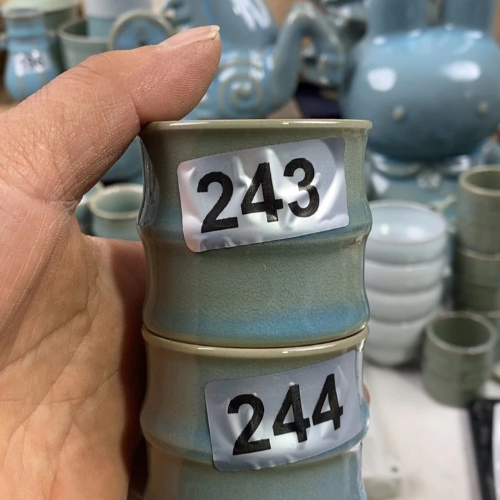 杯子济**晟原矿釉原产地汝瓷精品