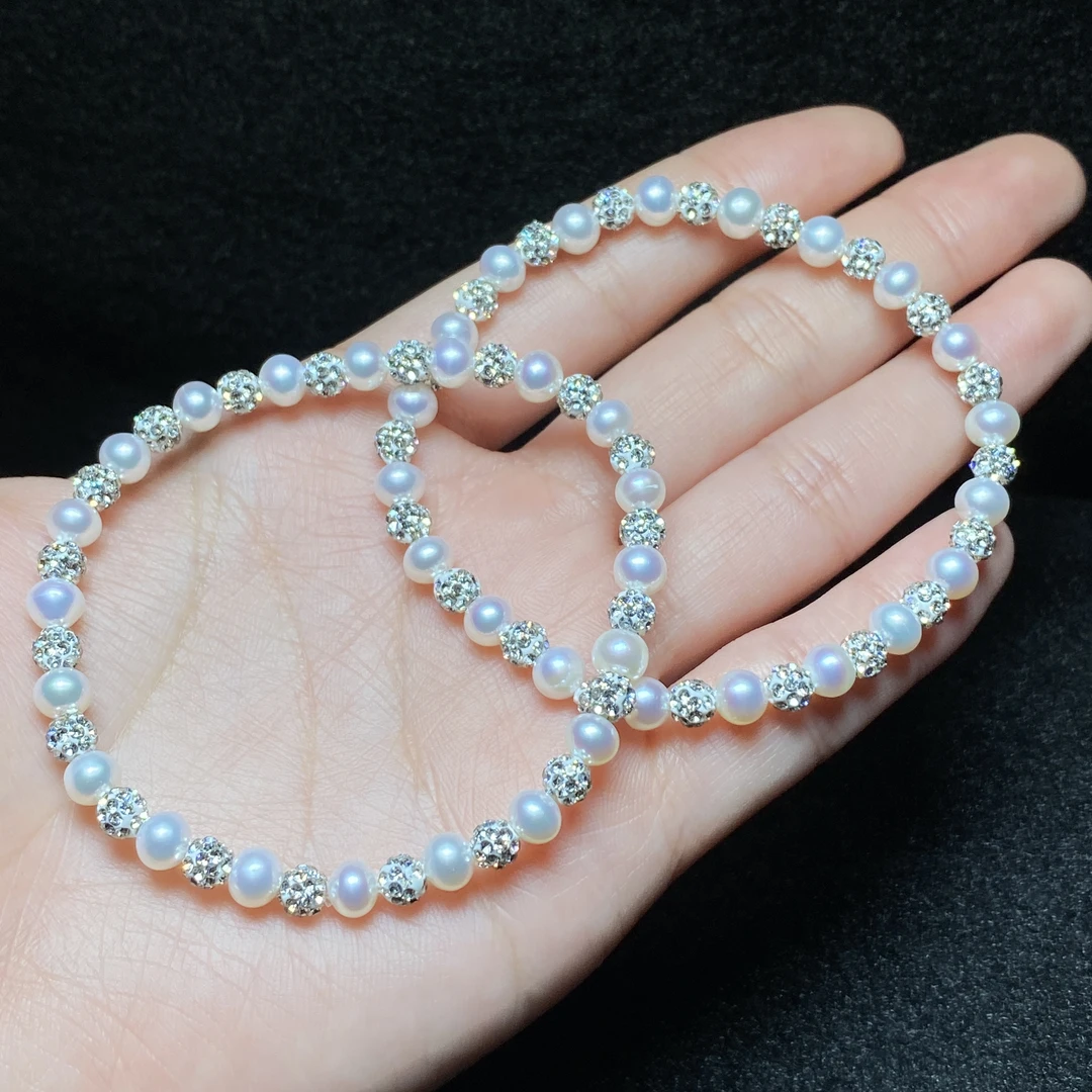 【小北好物】淡水珍珠DIY手串约4mm【多样性发一件】QH15X565