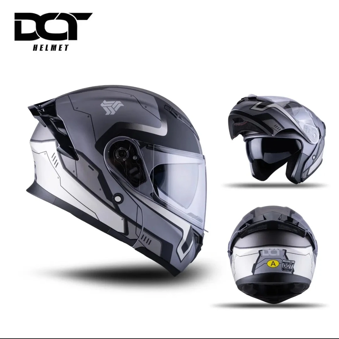 【DOT】DOT-808全盔麒麟揭面盔巡航四季摩托3C摩托机车头盔高颜值