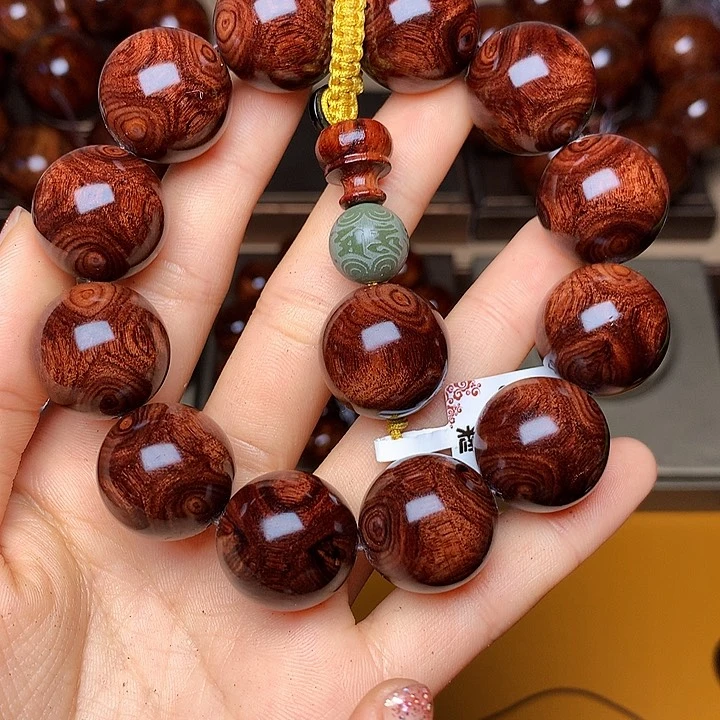 花梨木类手串/手链黄花梨风化料老挝花梨土埋料2.0