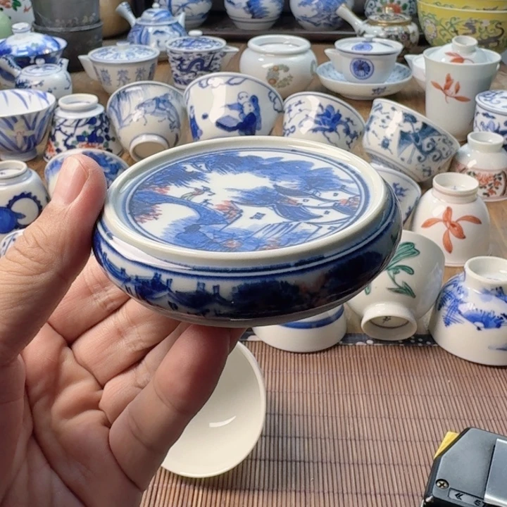 青花瓷器杯子茶具