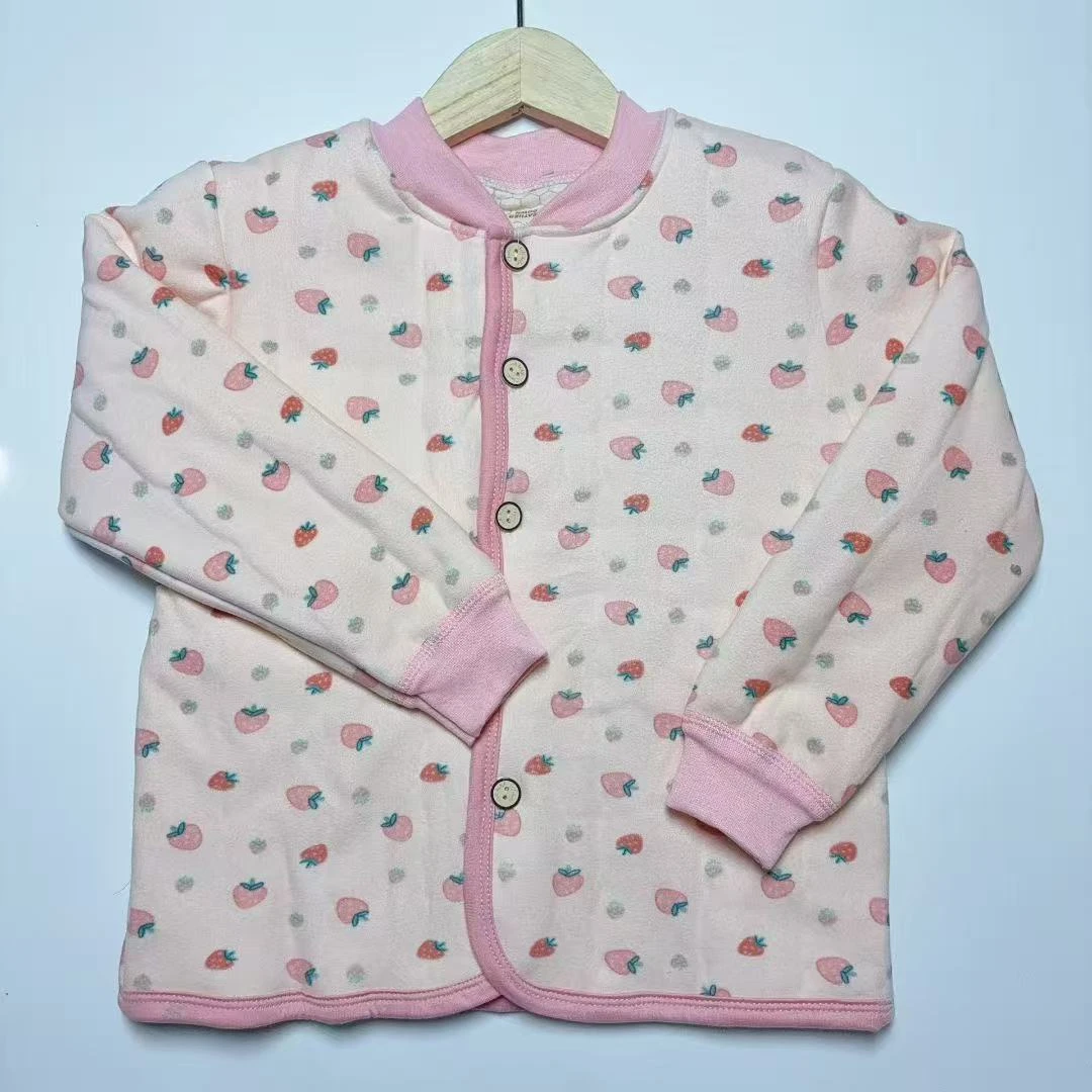 儿童冬季棉衣加绒棉袄宝宝温感加厚婴儿夹棉上衣女童棉服外套内胆