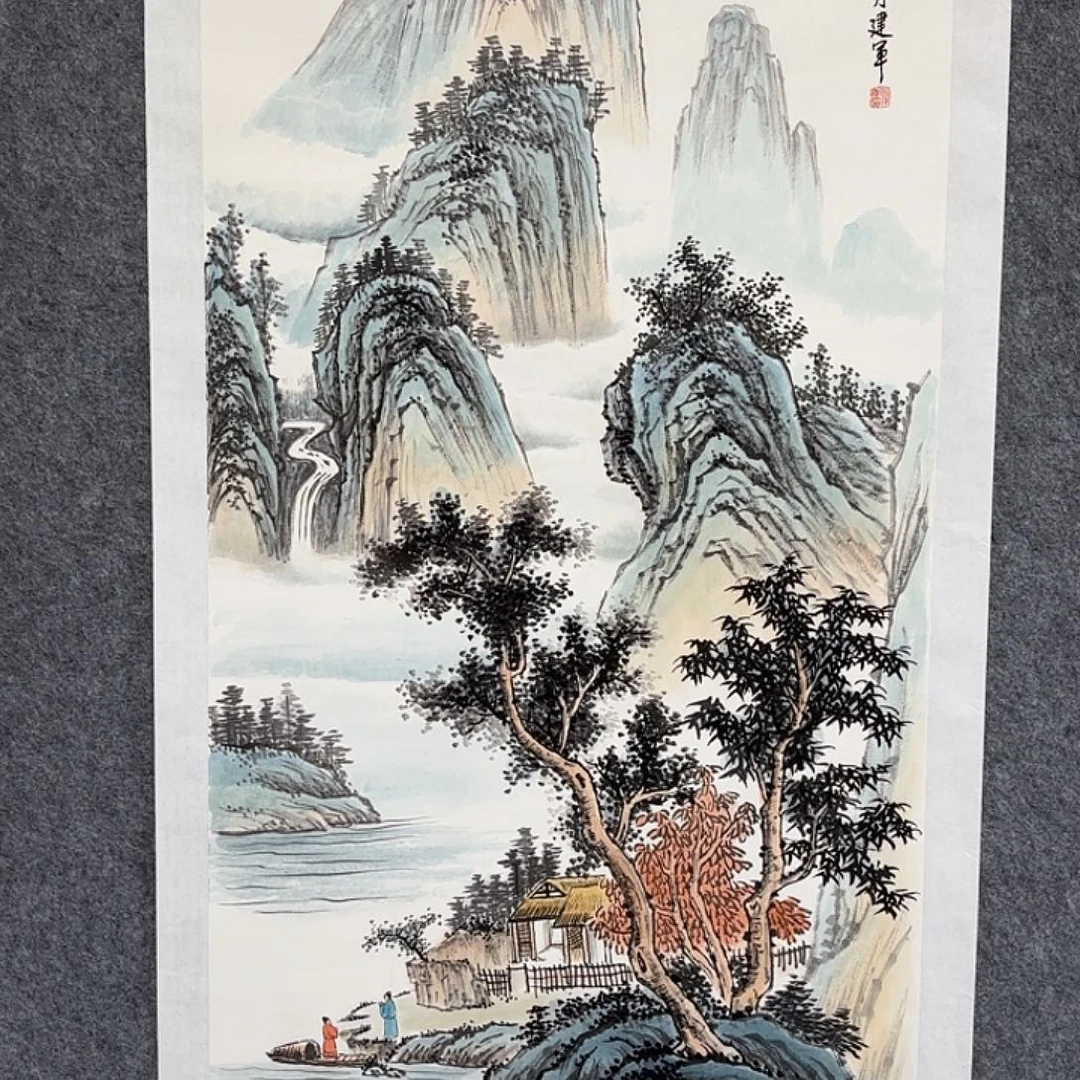 国画国画作品山水