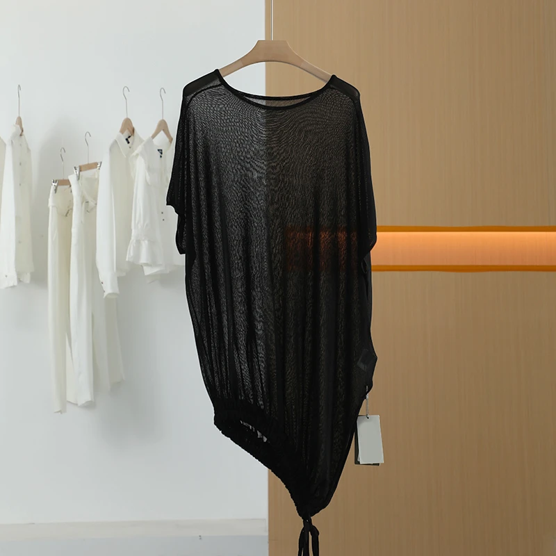【唐长老自营】货号5008女装夏新款设计感舒适轻熟毛针织衫M