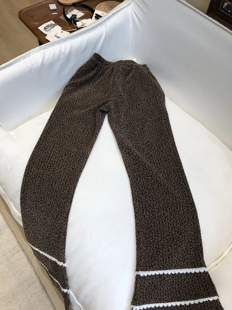 heyjude  豹纹喇叭裤 DP20250213010