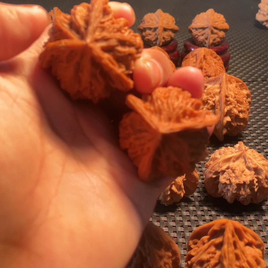 把件文玩核桃盘山三棱